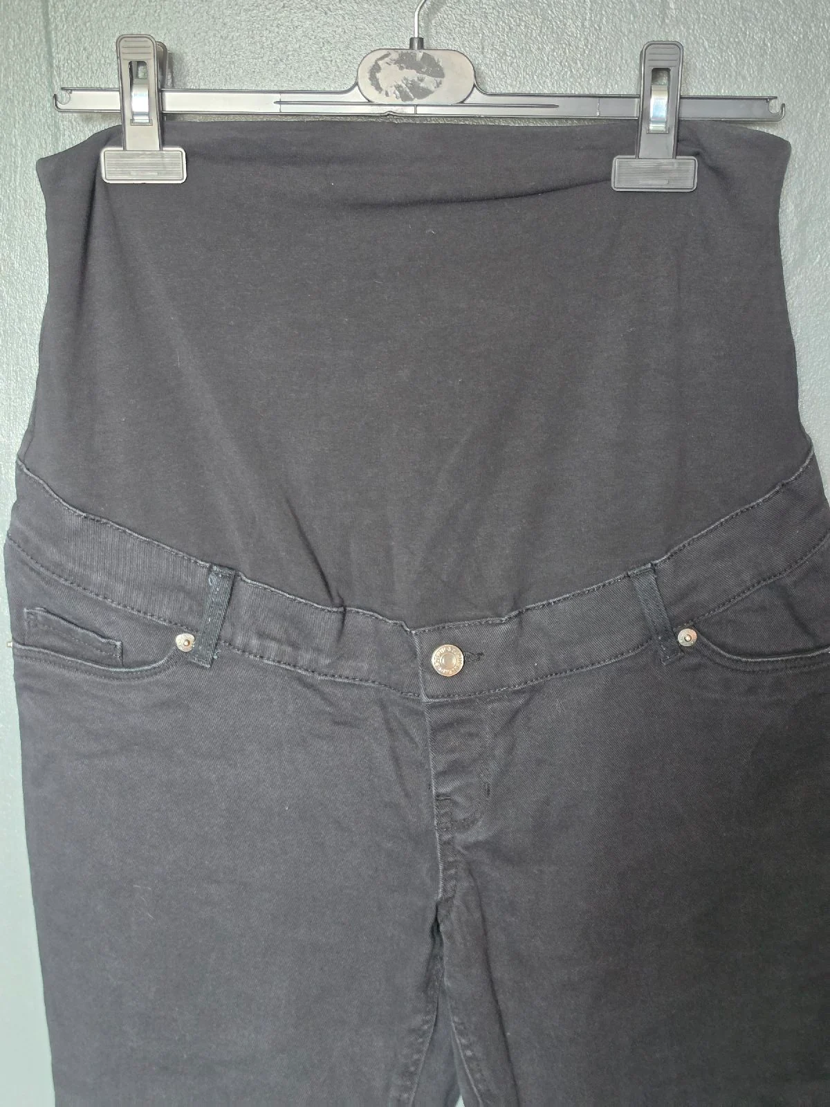 Black Maternity Bundle: H&M MAMA Jeans & 2x Primark Leggings (Size M / UK 12-14)