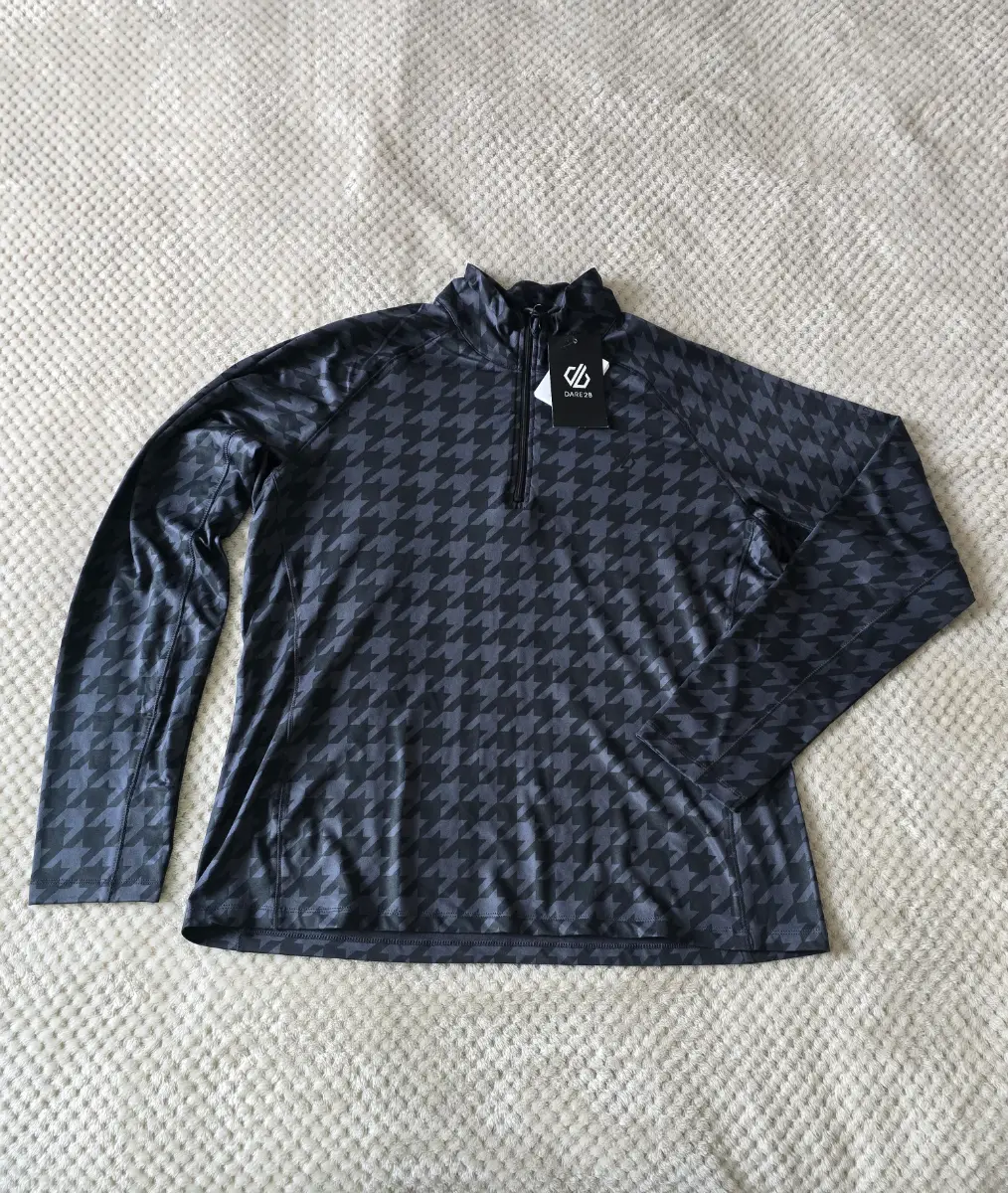 Dare2B Woman's Midlayer Half Zip Divulge Core Str BlkSimpDgtPt