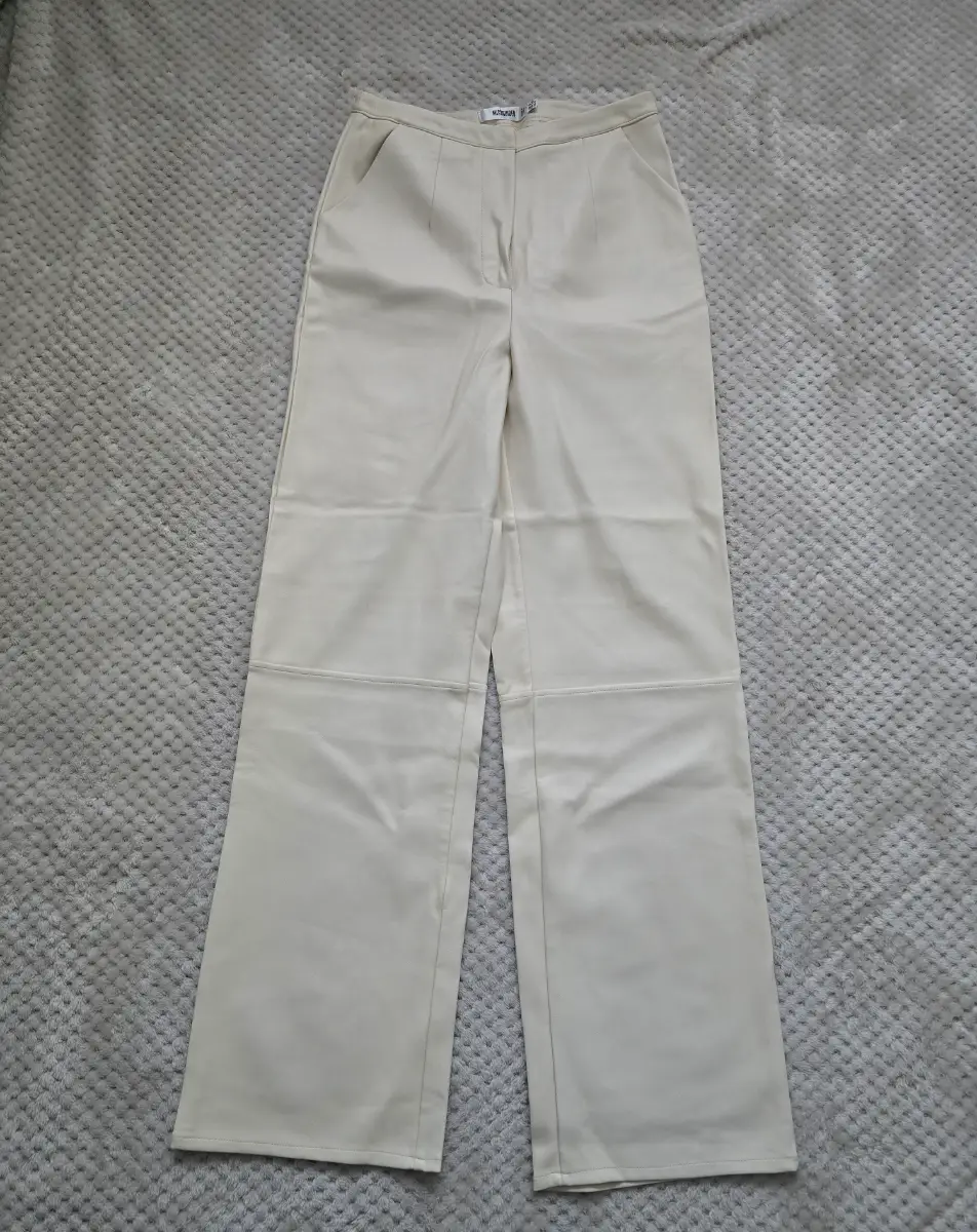 Missguided Woman's Trousers Beige/Cream