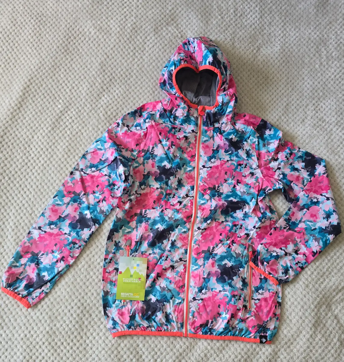 Regatta Junior Lightweight Jacket Printed Lever Multi Floral