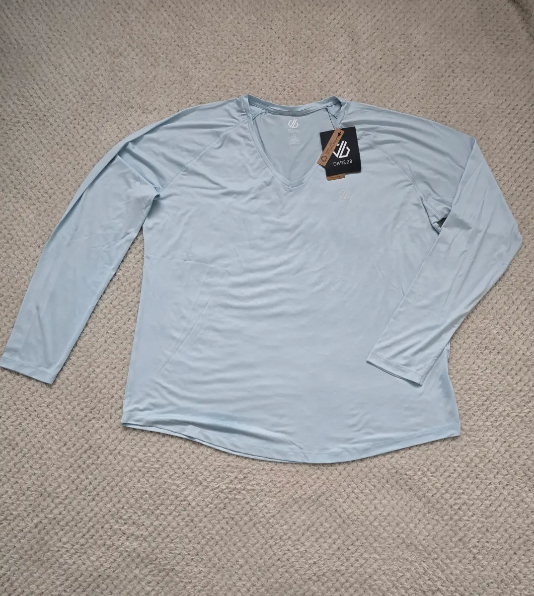 Dare2B Woman's Top Discern Tee Quiet Blue