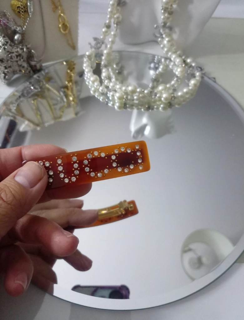 Rhinestone Brown Hair Clip for Women Girls Hair Accessories Wedding Party Gift