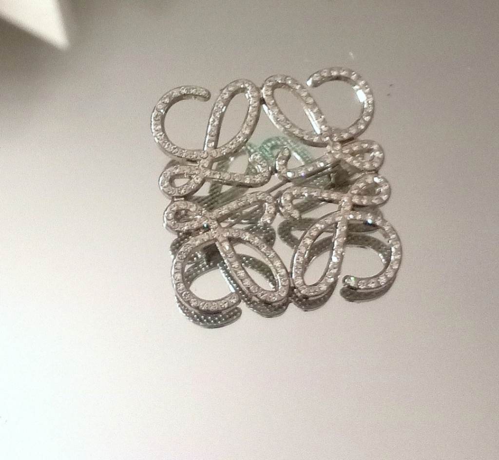 Diamanté silver brooch Fashion Accessory Women's Gift