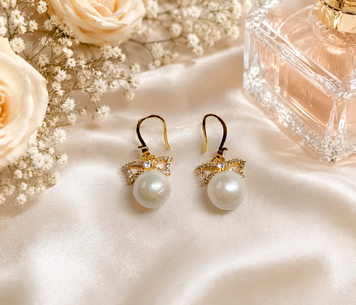 Freshwater pearl earrings