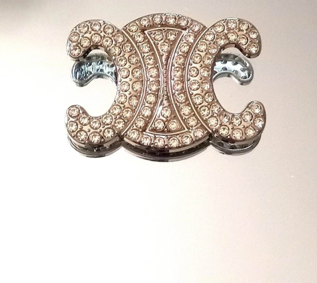 Diamanté Sparkly Brooch Pin Silver Jewellery Fashion Accessory Women's Gift