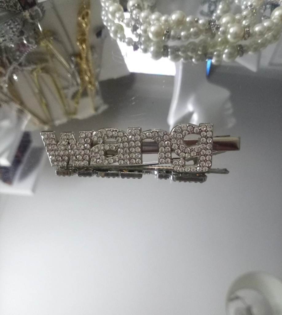 Rhinestones Wang Hair Clip Women Girls Rhinestone Hair Clip