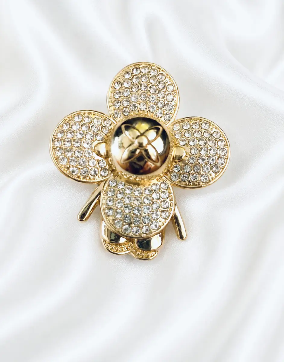 Gold Sunflower Brooch Pin Jewellery Fashion Women's Gift Accessory