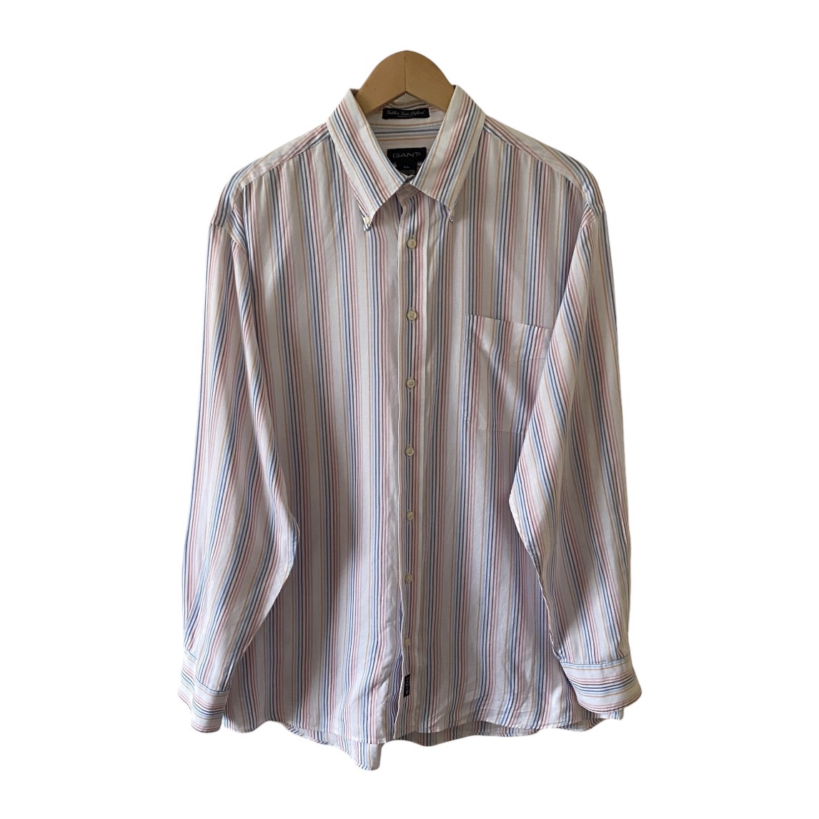 GANT Golden Gate Oxford Dress Fit Shirt Men’s XL Multicolour Stripe Long Sleeve