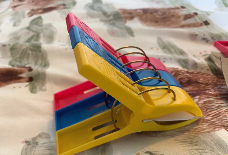 Towel pegs for holiday or at home