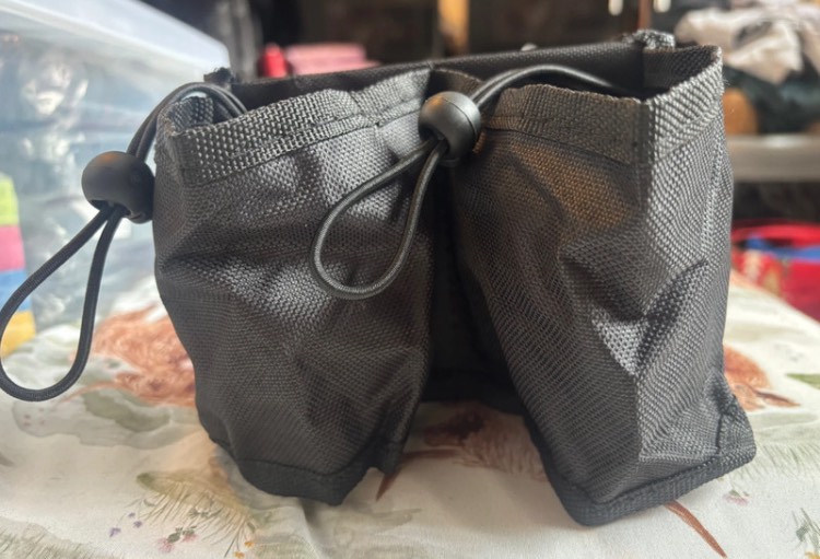 Suitcase drink holders black in colour