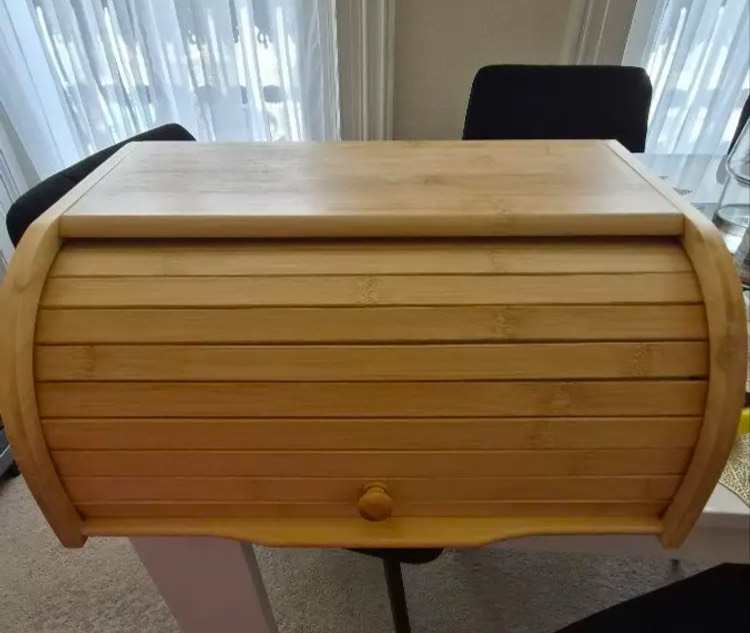 Bamboo bread bin