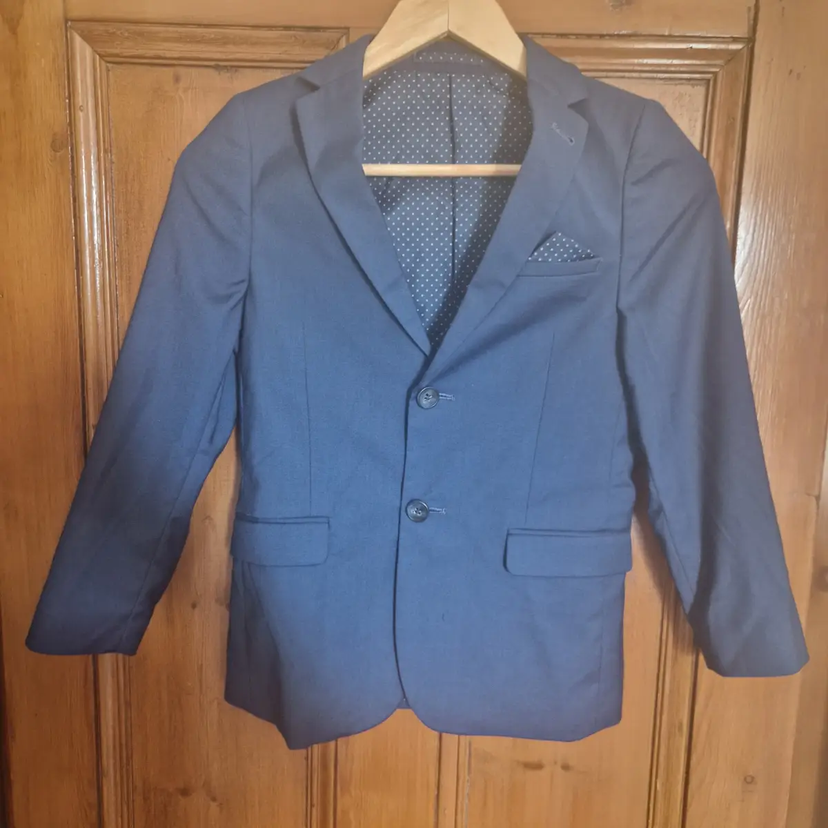 TU Boys Navy Smart Blazer Jacket 9 Years 134cm Formal Wedding School Occasion