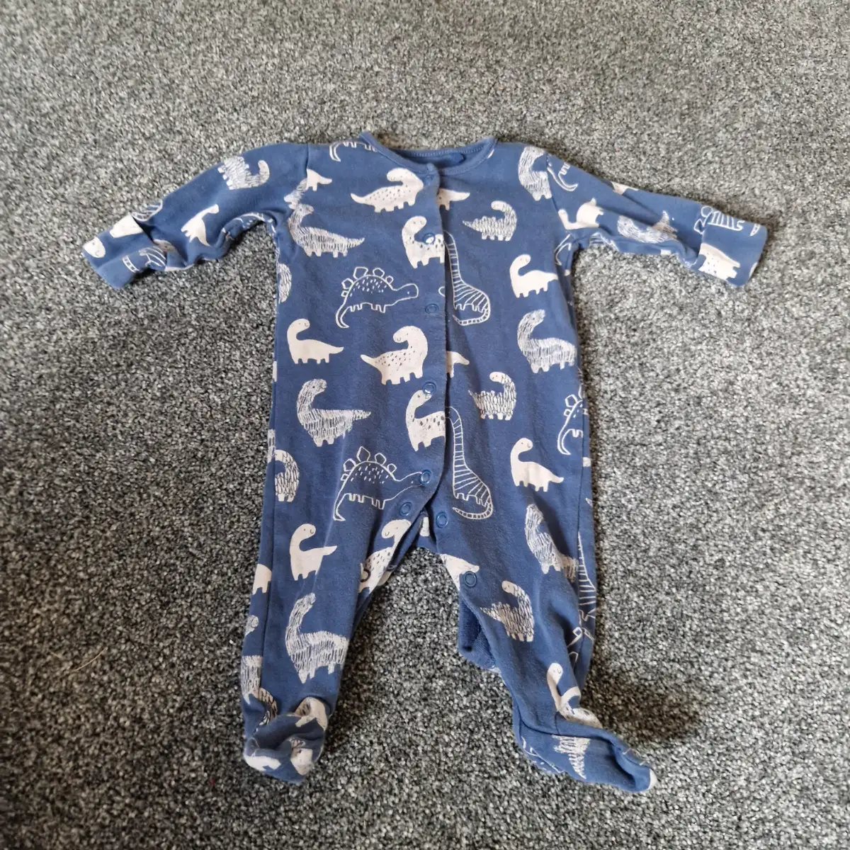 Next Baby Dinosaur Sleepsuit – Blue – Up to 3 Months