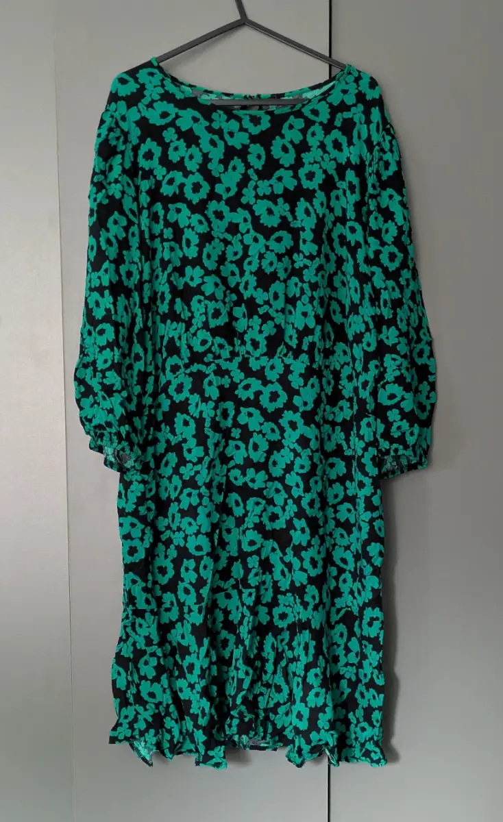 George Green Floral Summer Dress - Size UK 18
