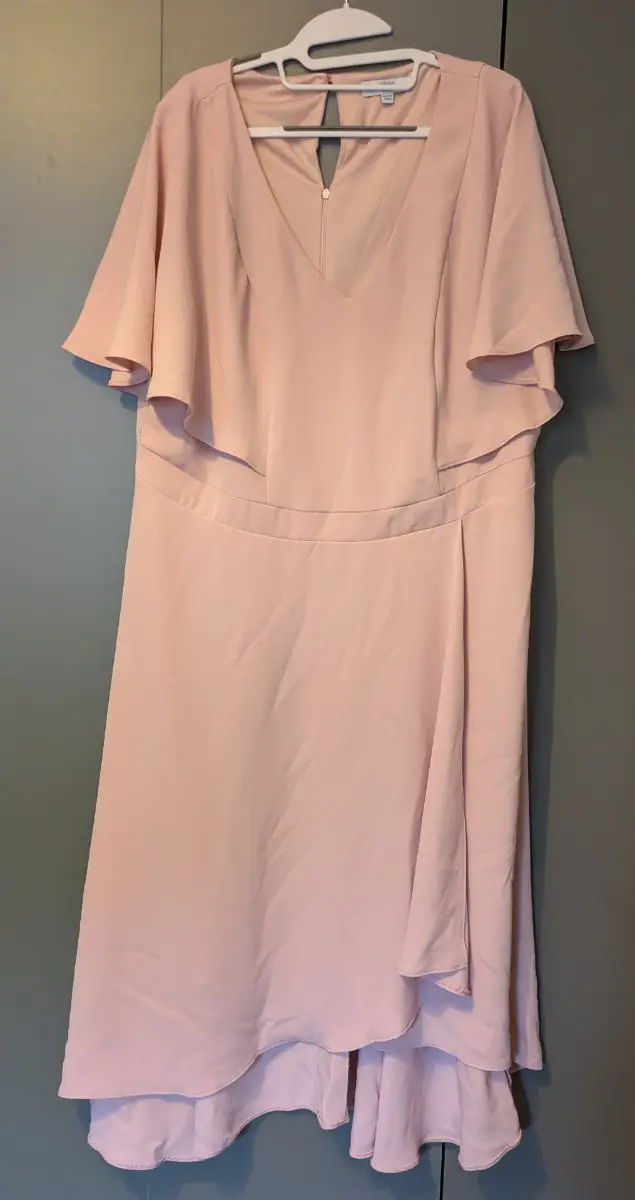 Joanna Hope Blush Pink Midi Dress – Size 22