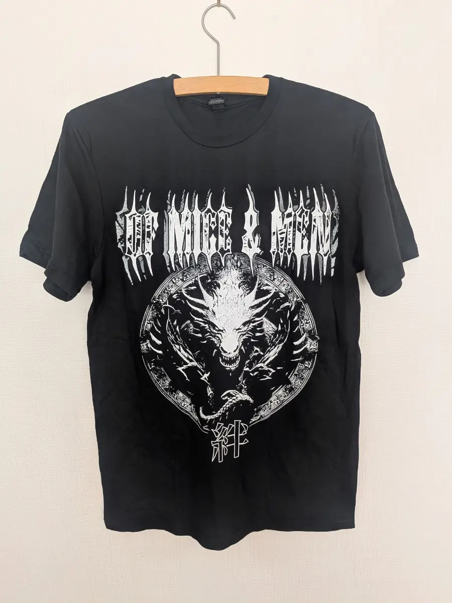 Of Mice & Men 2023 UK/Europe Tour T Shirt Small Black Mosh Squad Gildan Band Mer