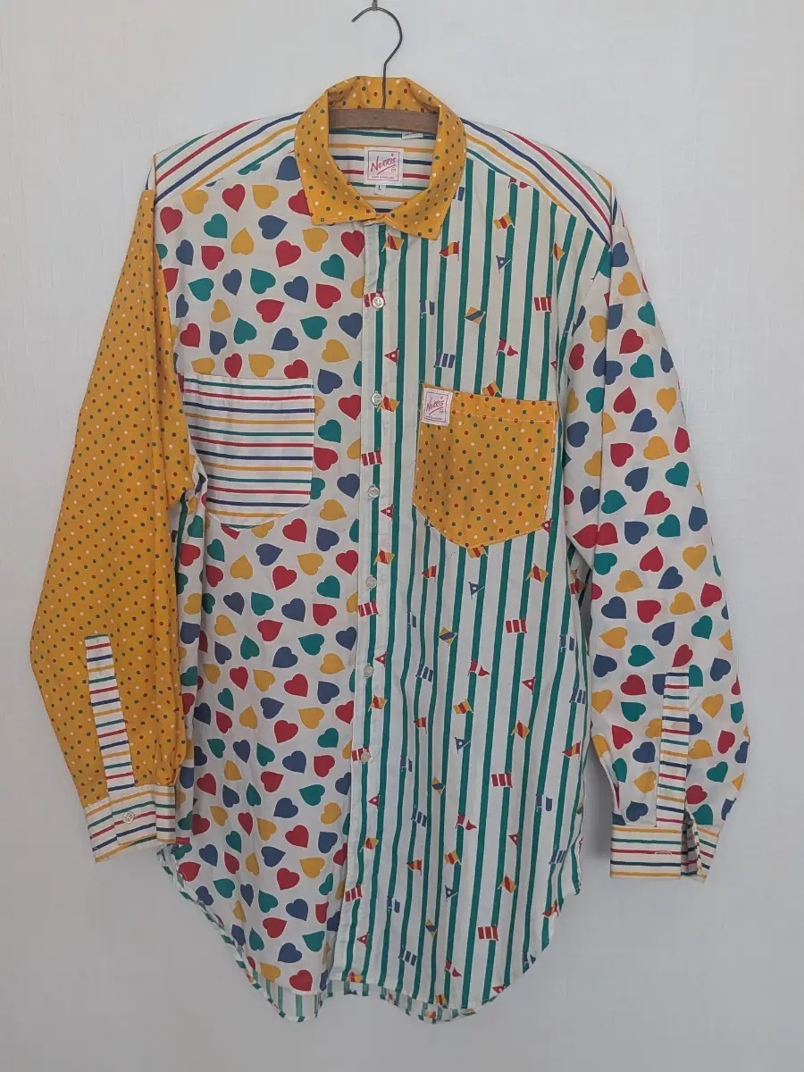 Vintage 80s/90s Norris "Crazy Pattern" Novelty Patchwork Size large