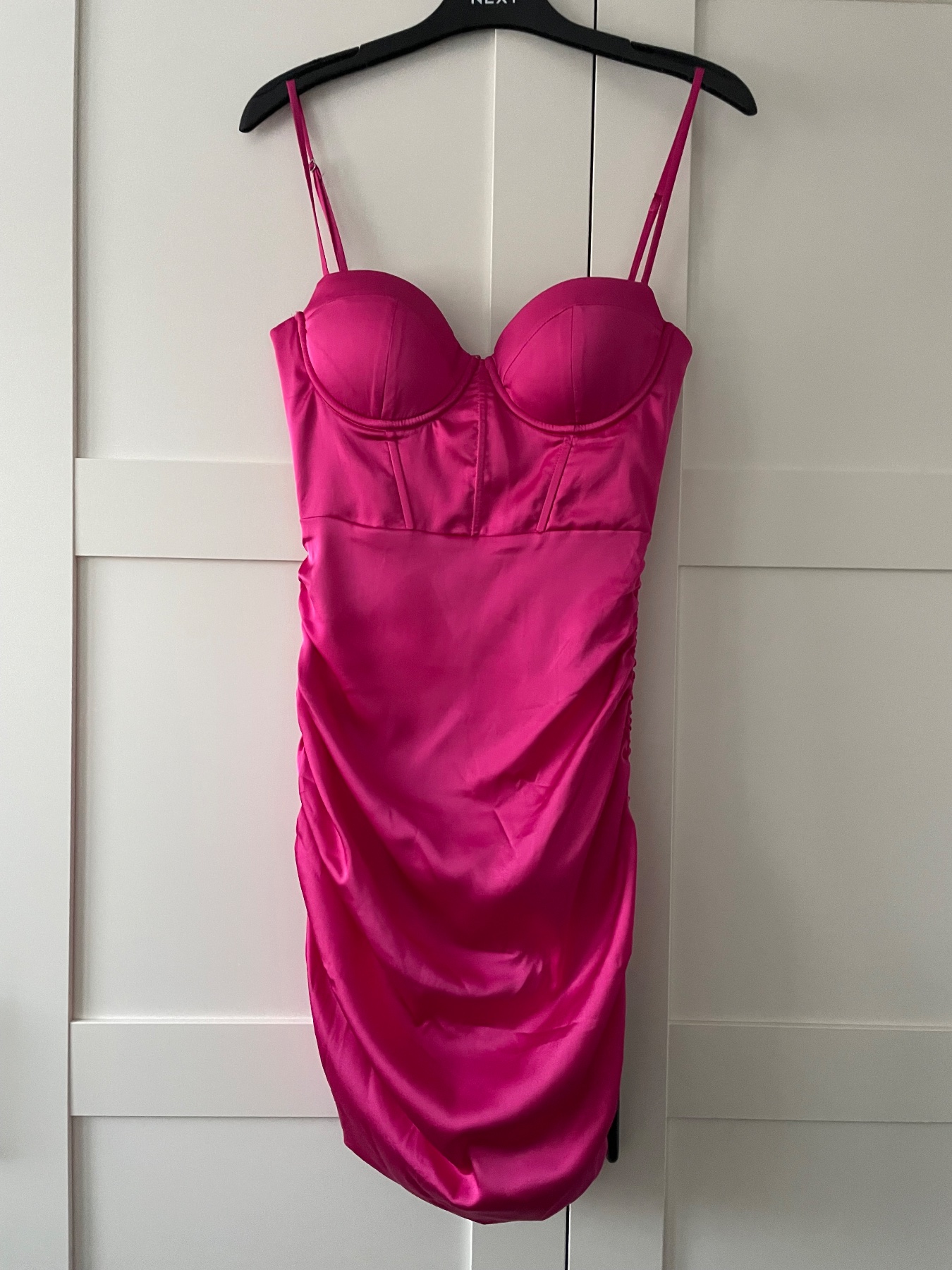 Stunning 💗 Oh Polly Pink Mini Body-con Dress Size 8 💕
