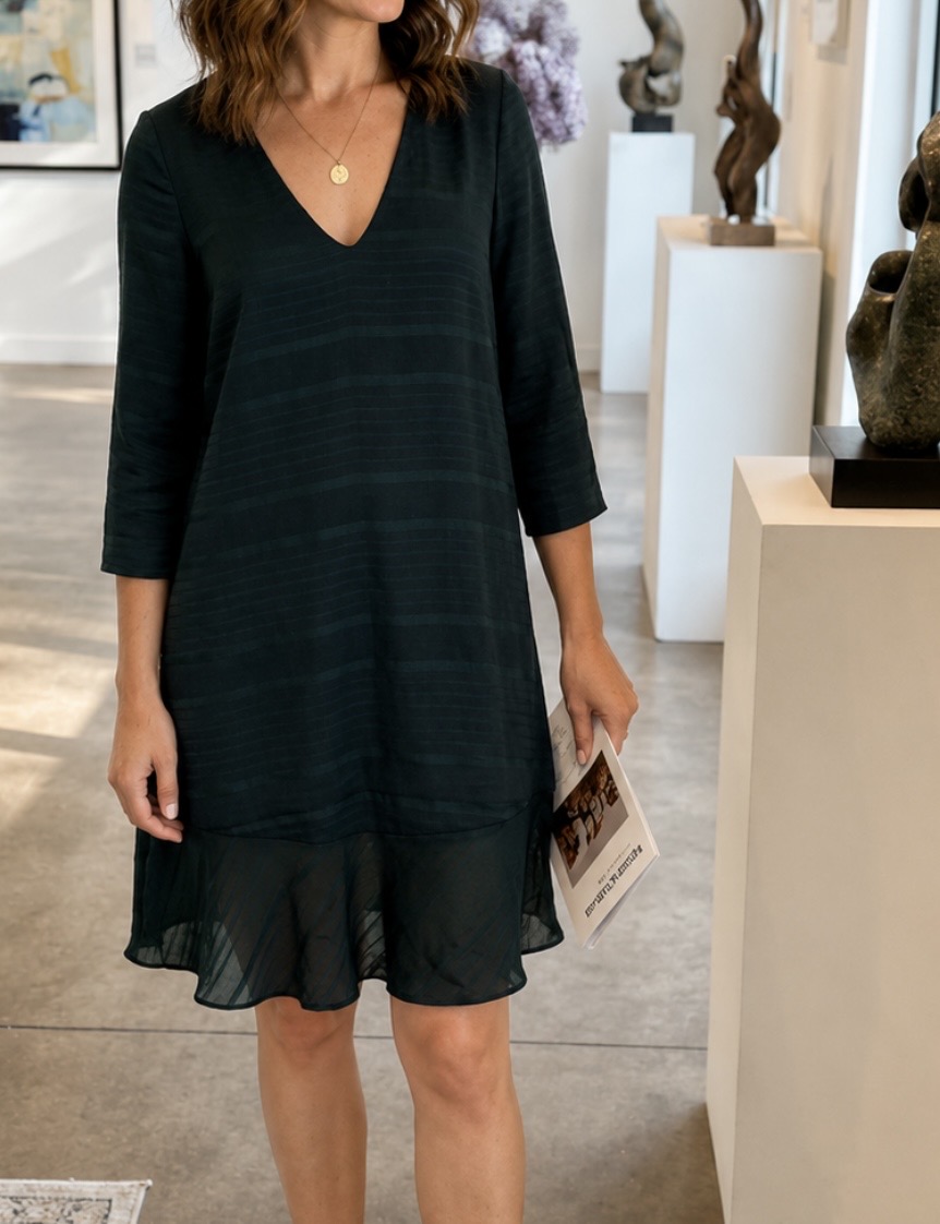 Beautiful forest green Sezane dress size Eur 36 uk 8 excellent condition