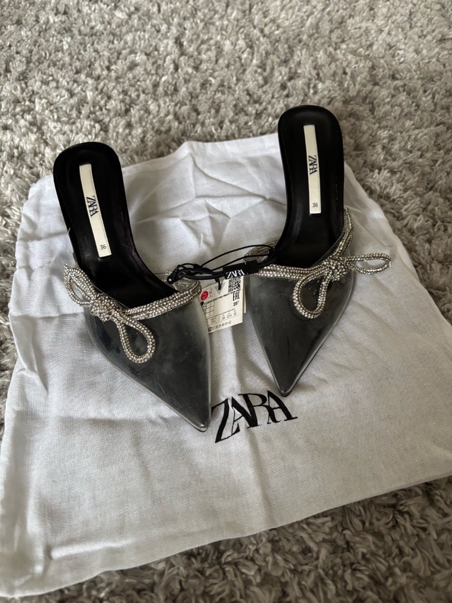 Zara BNWT Embellished Heels Size 3
