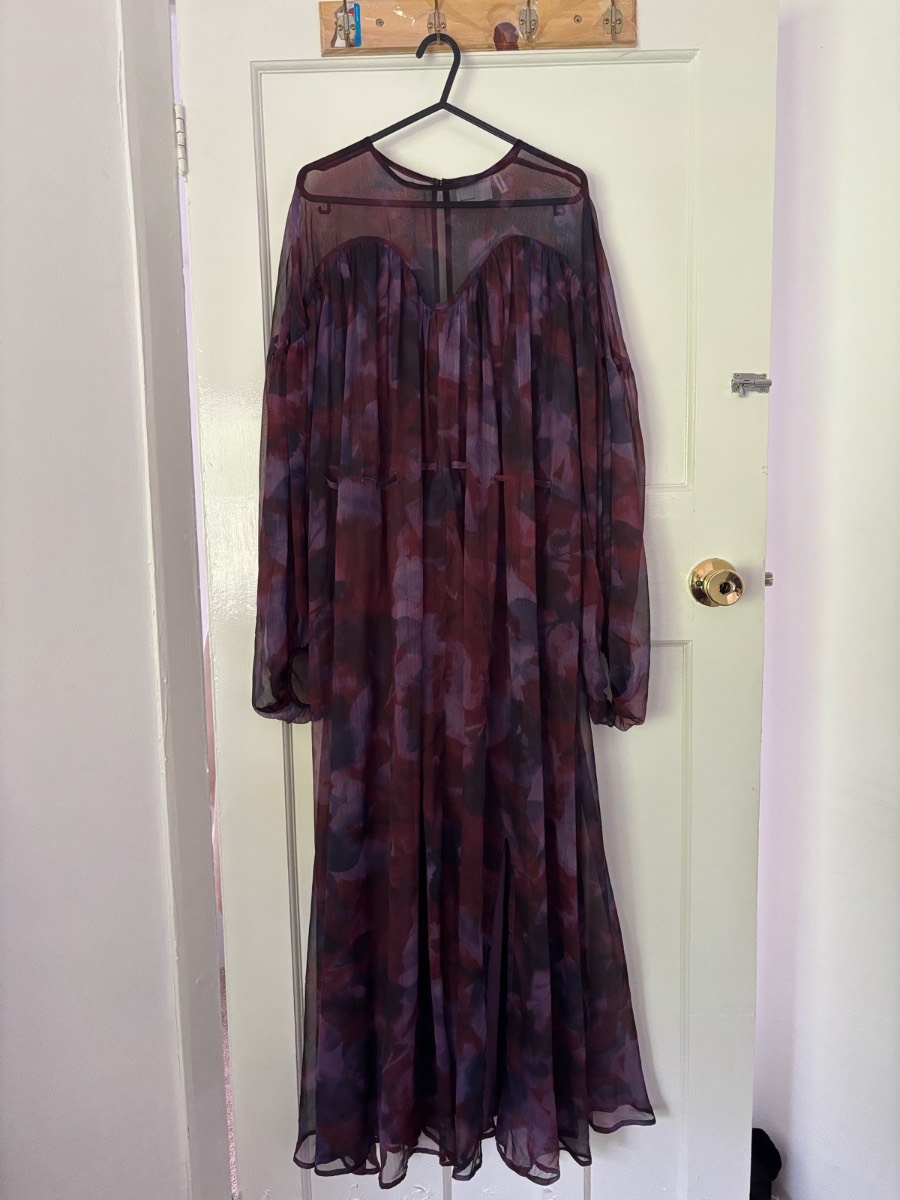 ASOS Design long sleeve floral print dress Size: 10