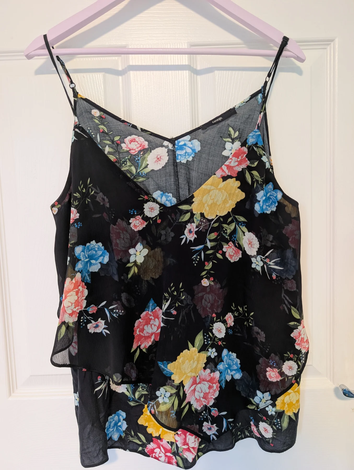 Size 14 Tiered Floral Cami Top from George