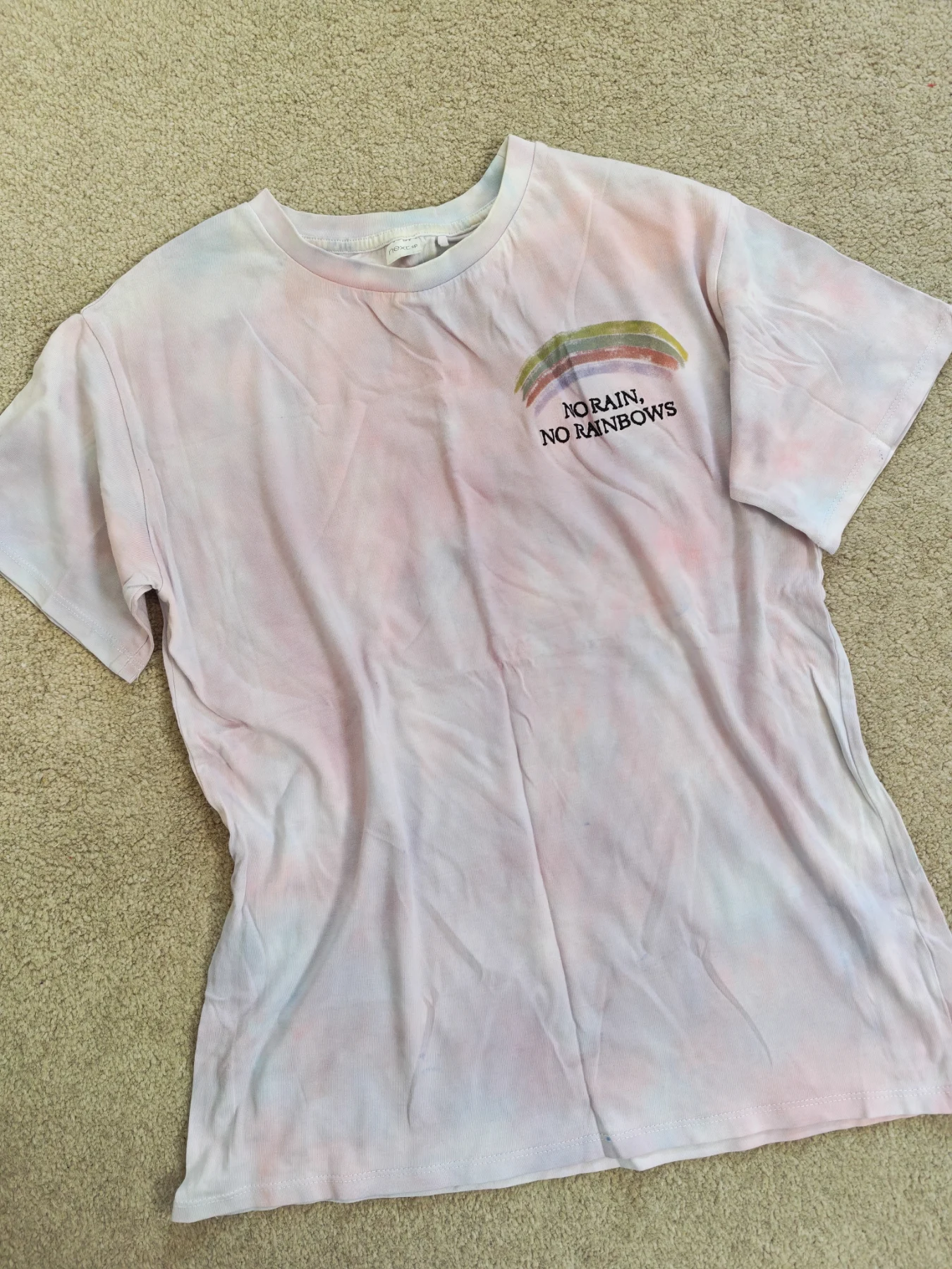 Unique tie-dyed t-shirt - age 12 - Next/tie dyed
