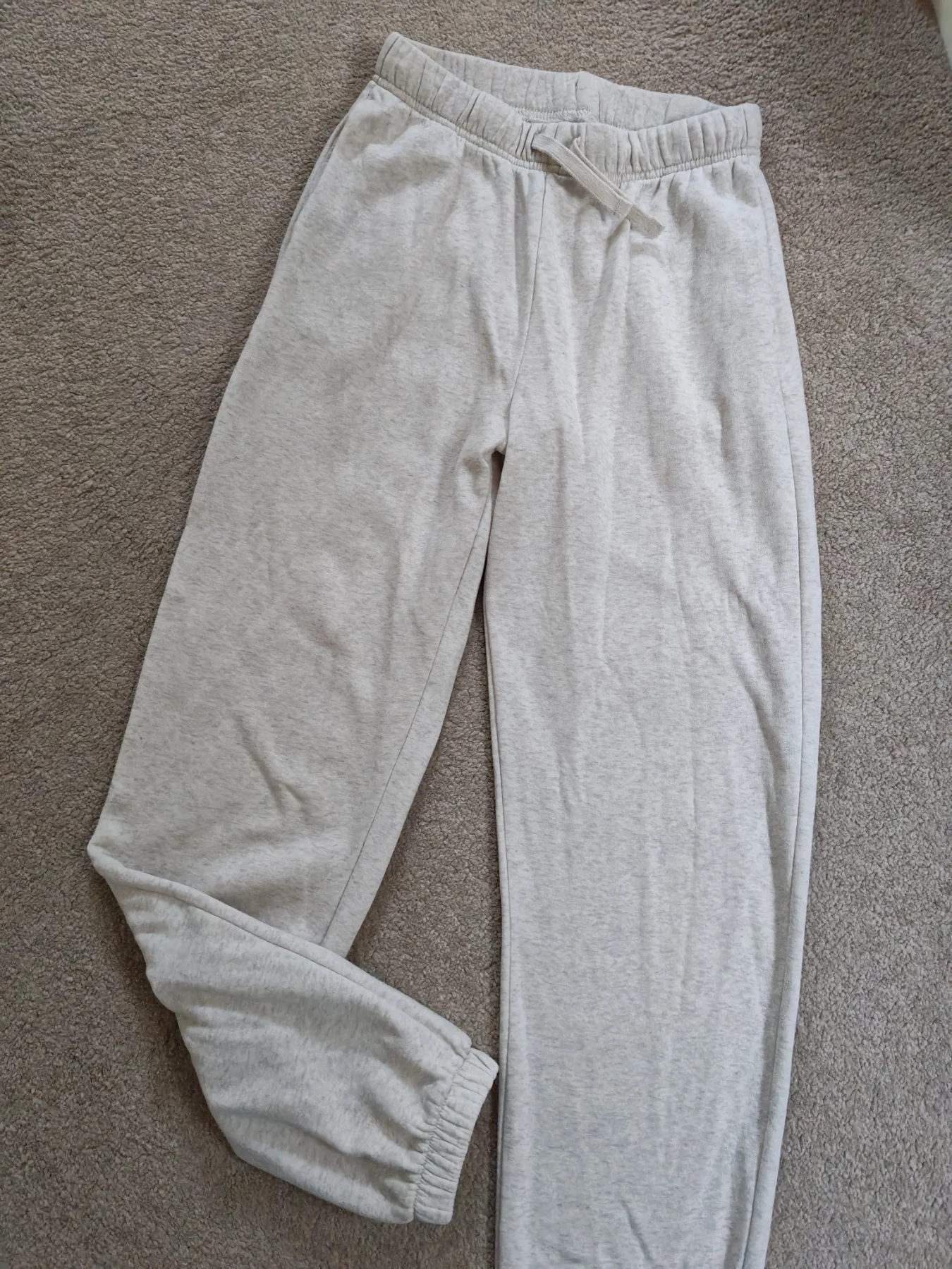 H&M grey marl joggers - girls size 12-13