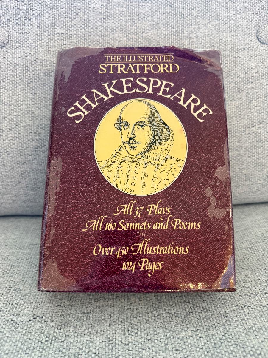 The Illustrated Stratford Shakespeare Hardcover 1985 Complete Plays Sonnets Poems