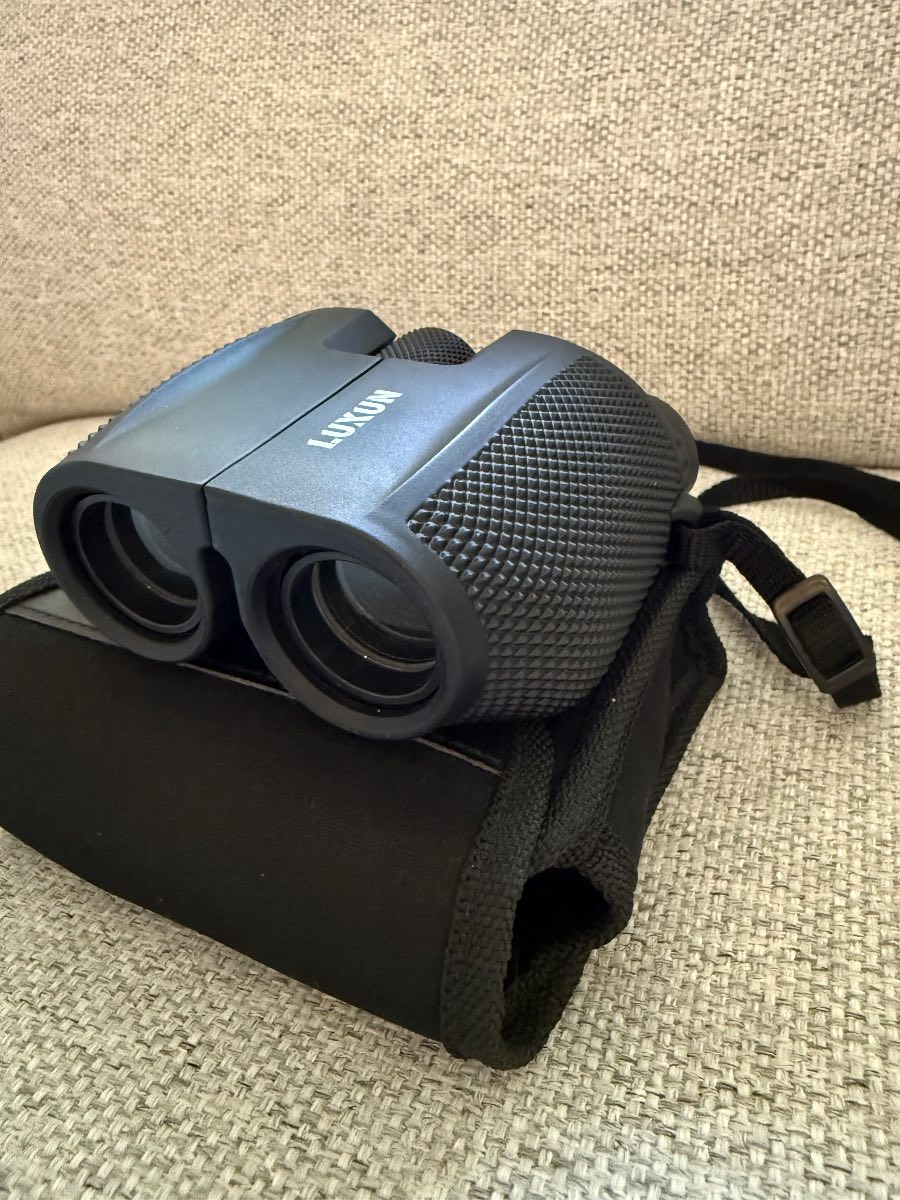 Luxun 10x25 Compact Binoculars Wide Angle Viewing with Carry Case