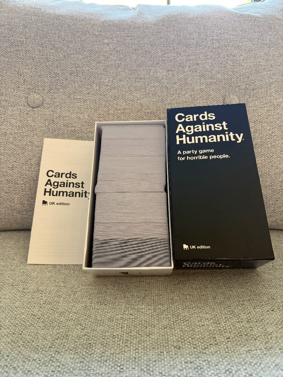Cards Against Humanity UK Edition Party Card Game Complete in Original Box