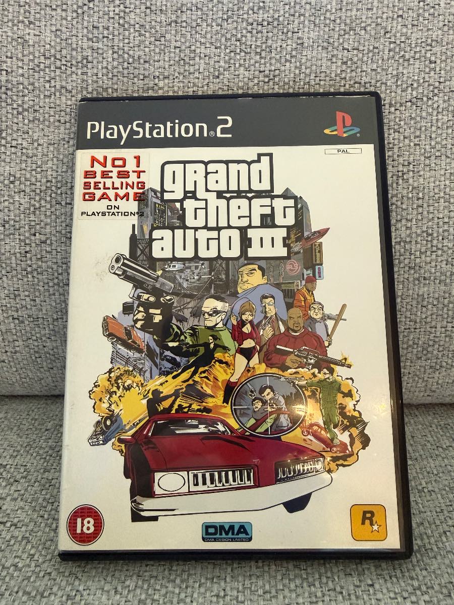 Grand Theft Auto III (GTA 3) PS2 PlayStation 2 PAL Complete with Manual & Map