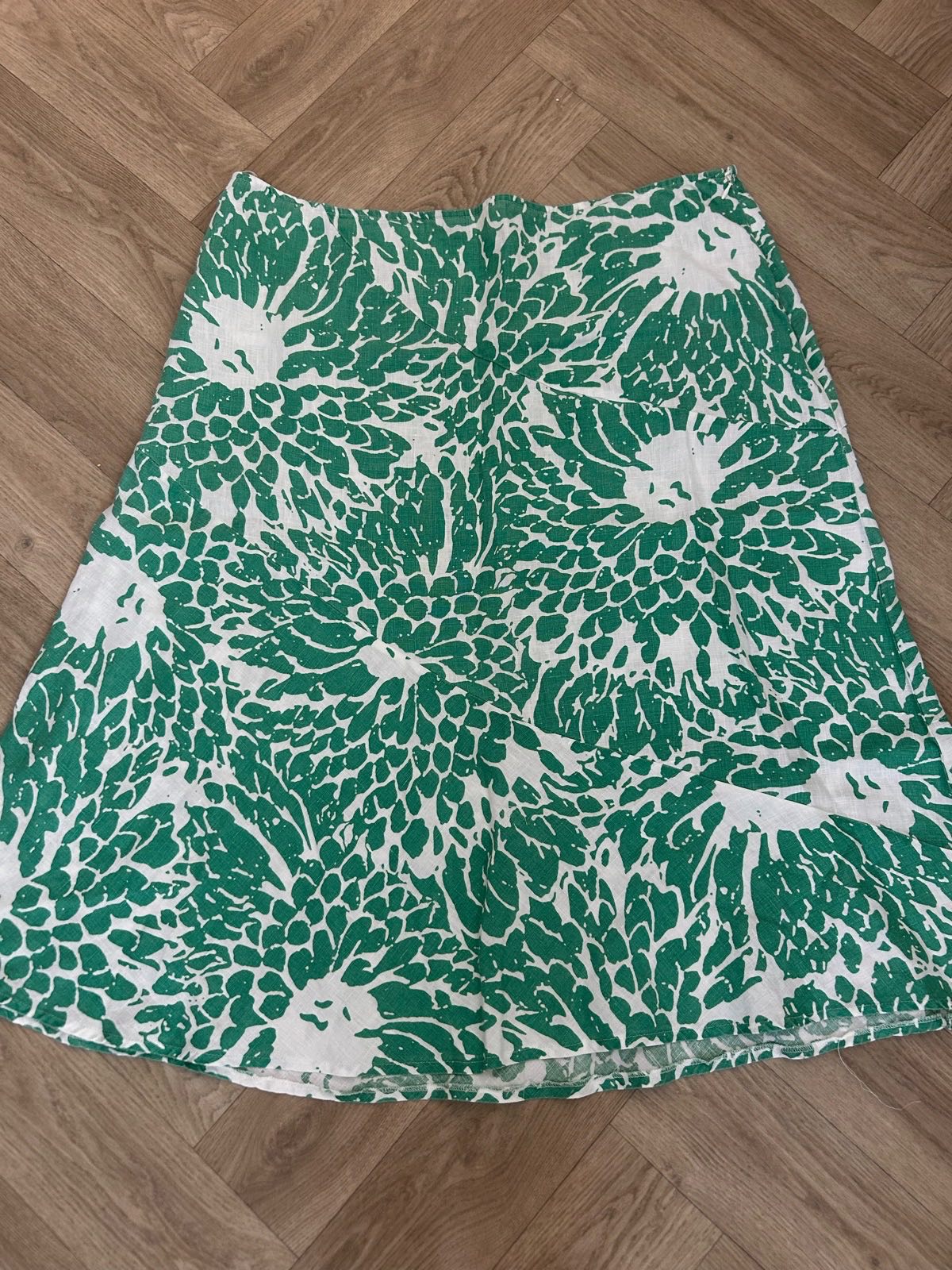 Per Una 100% linen ladies midi/maxi skirt size 20, 81cm/32” long