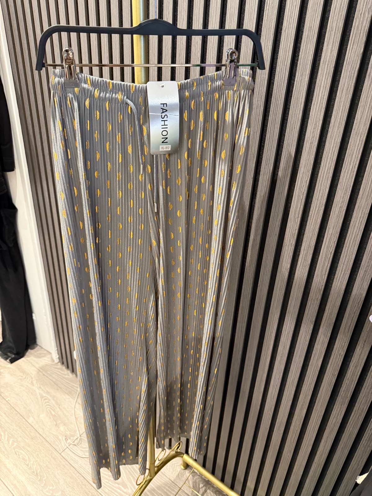 Gold leaf trousers - grey