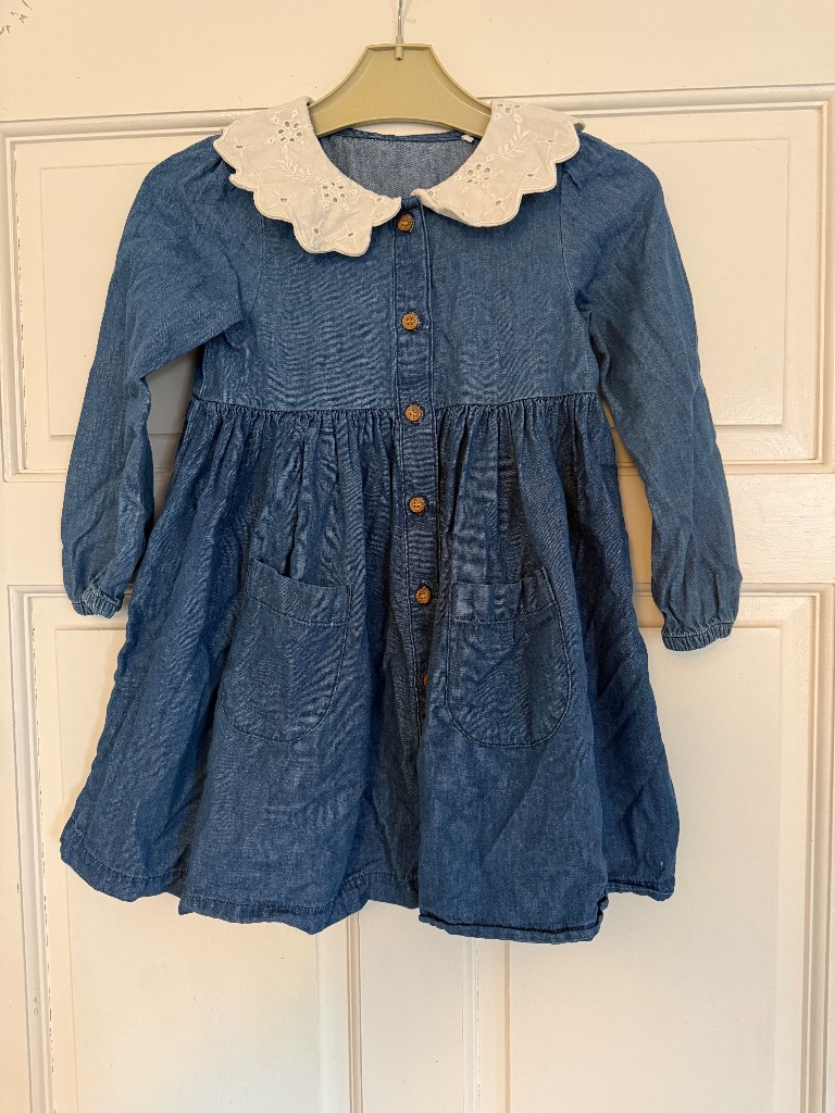 Mothercare Denim Dress Age 3-4