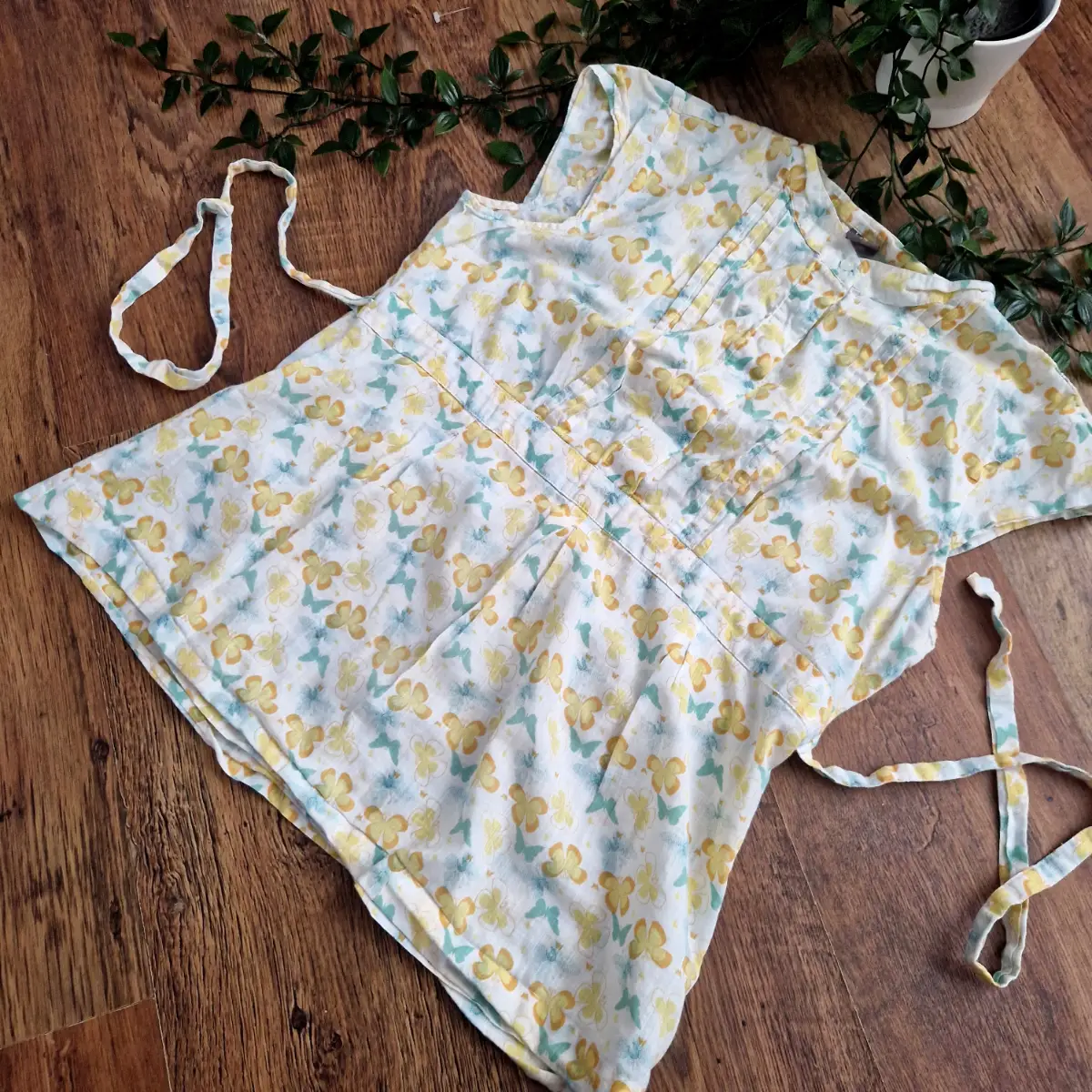 Tu white short sleeve tie back top size uk 12