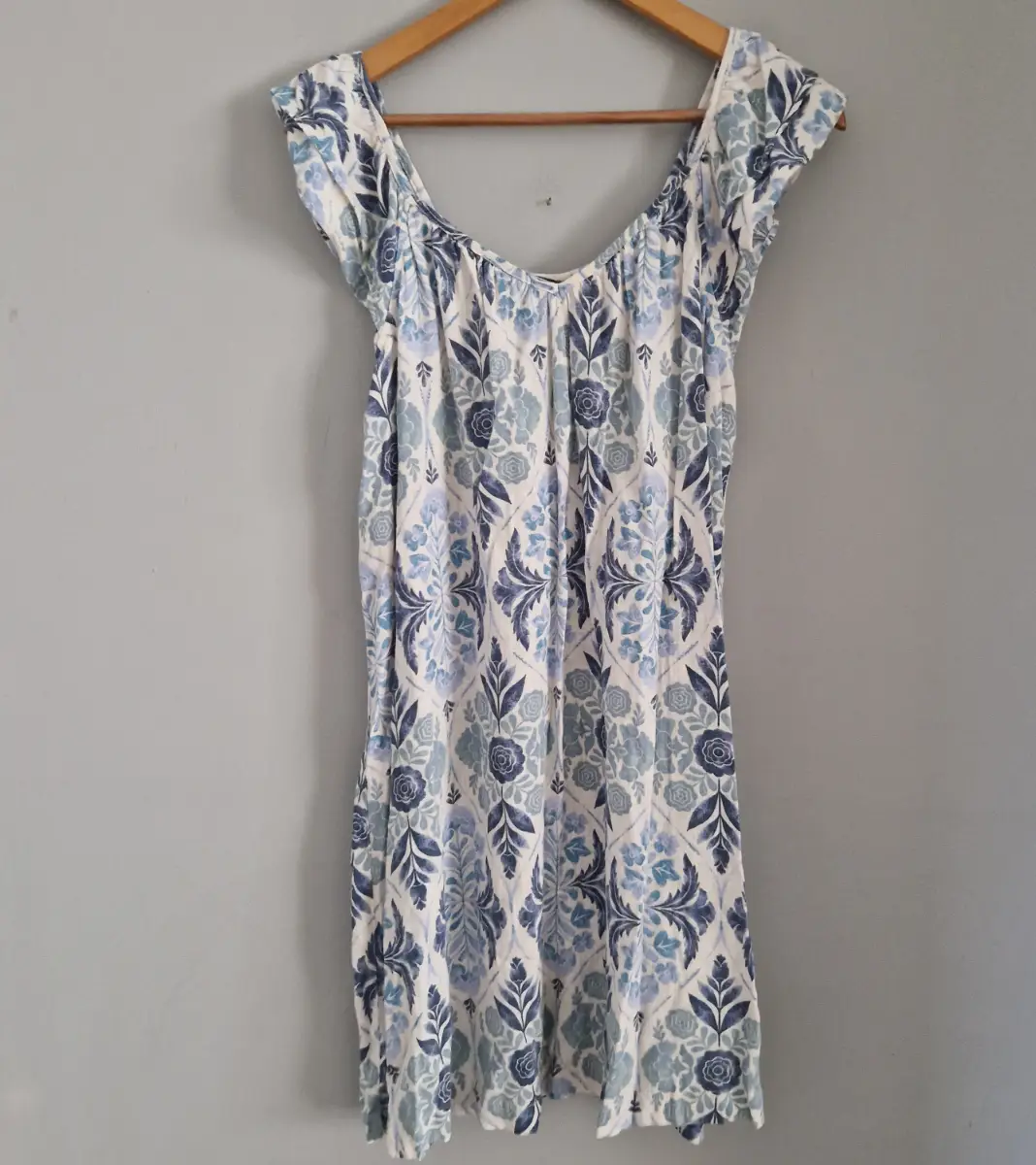 Next white light blue summer holiday dress size uk 14