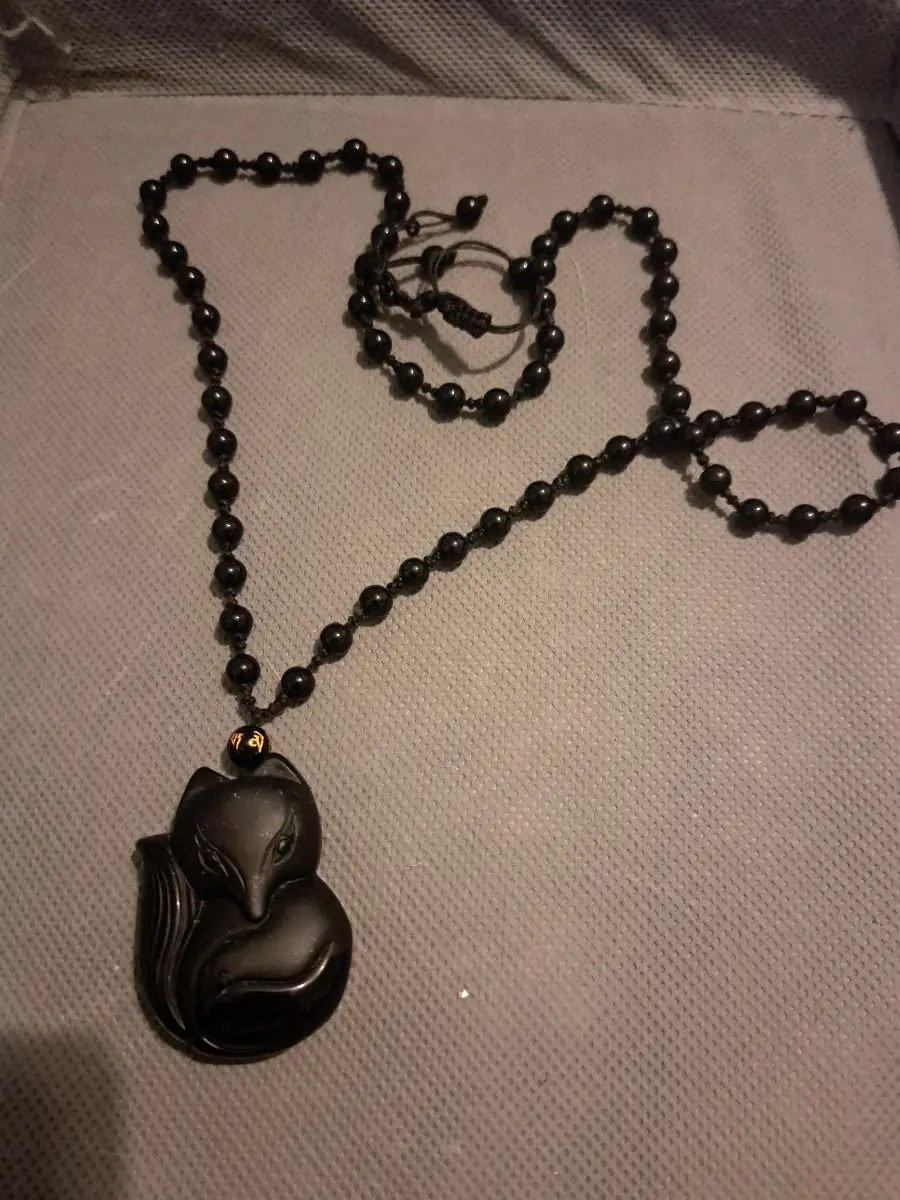 Natural stone necklace