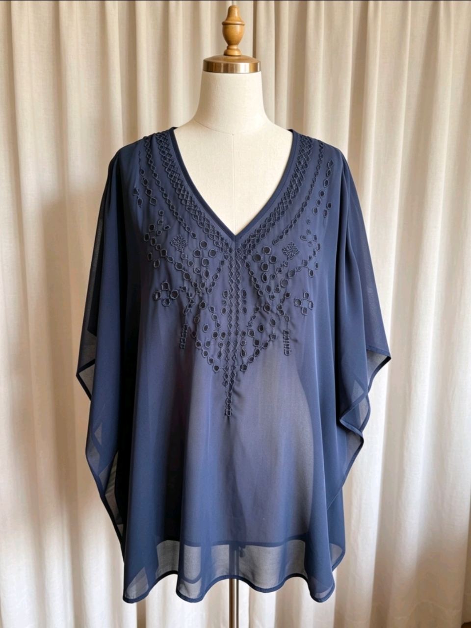 Navy blue women's top