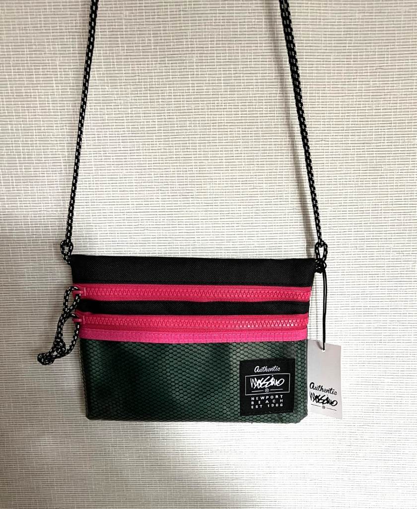 Authentic Mossimo Newport Beach Neon Pink Charcoal Grey Shoulder Bag