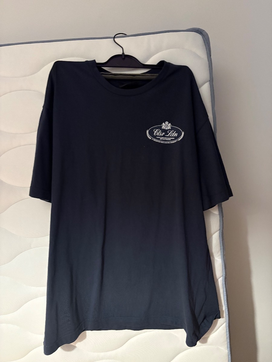Closure London navy print t shirt