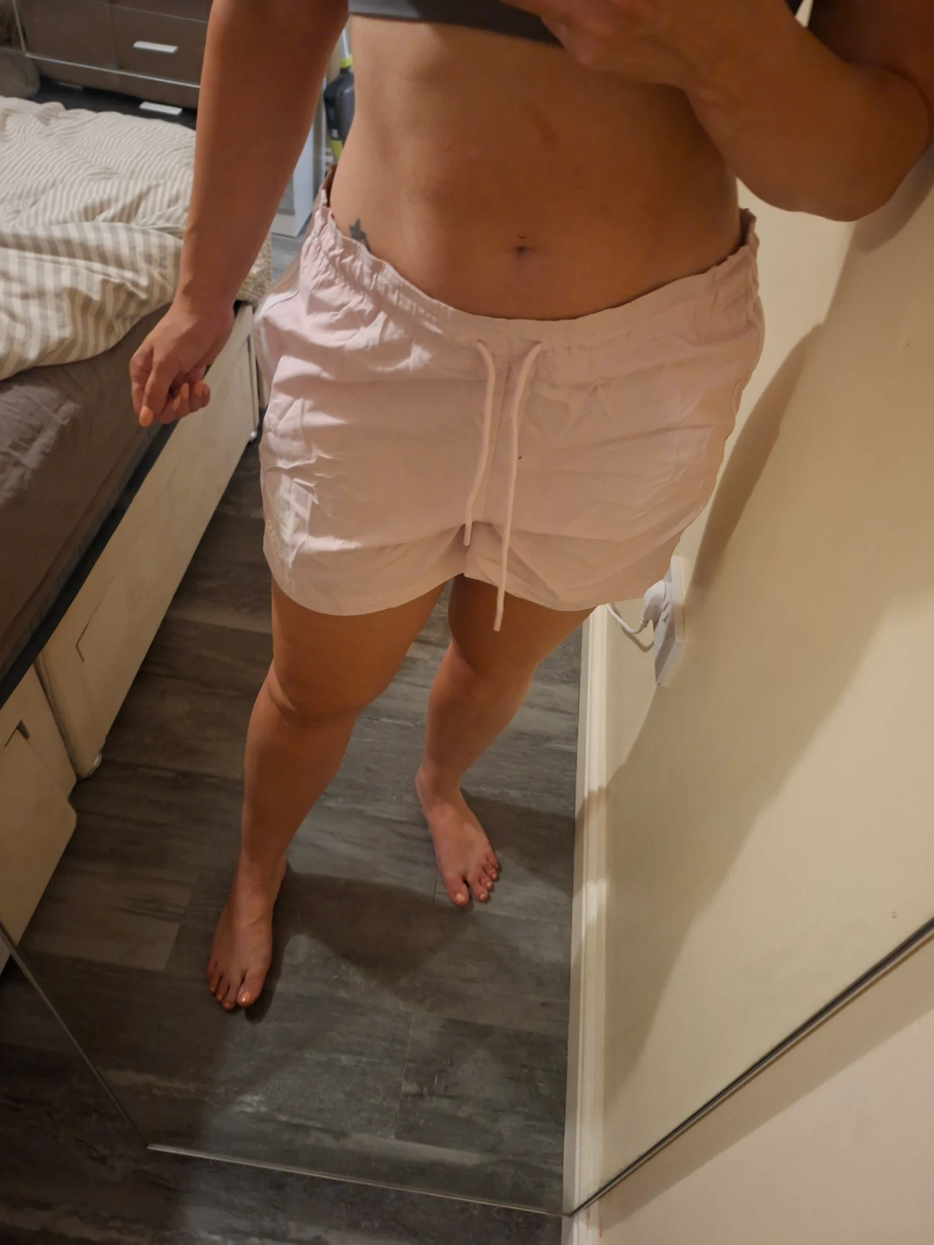 Pink adidas shorts