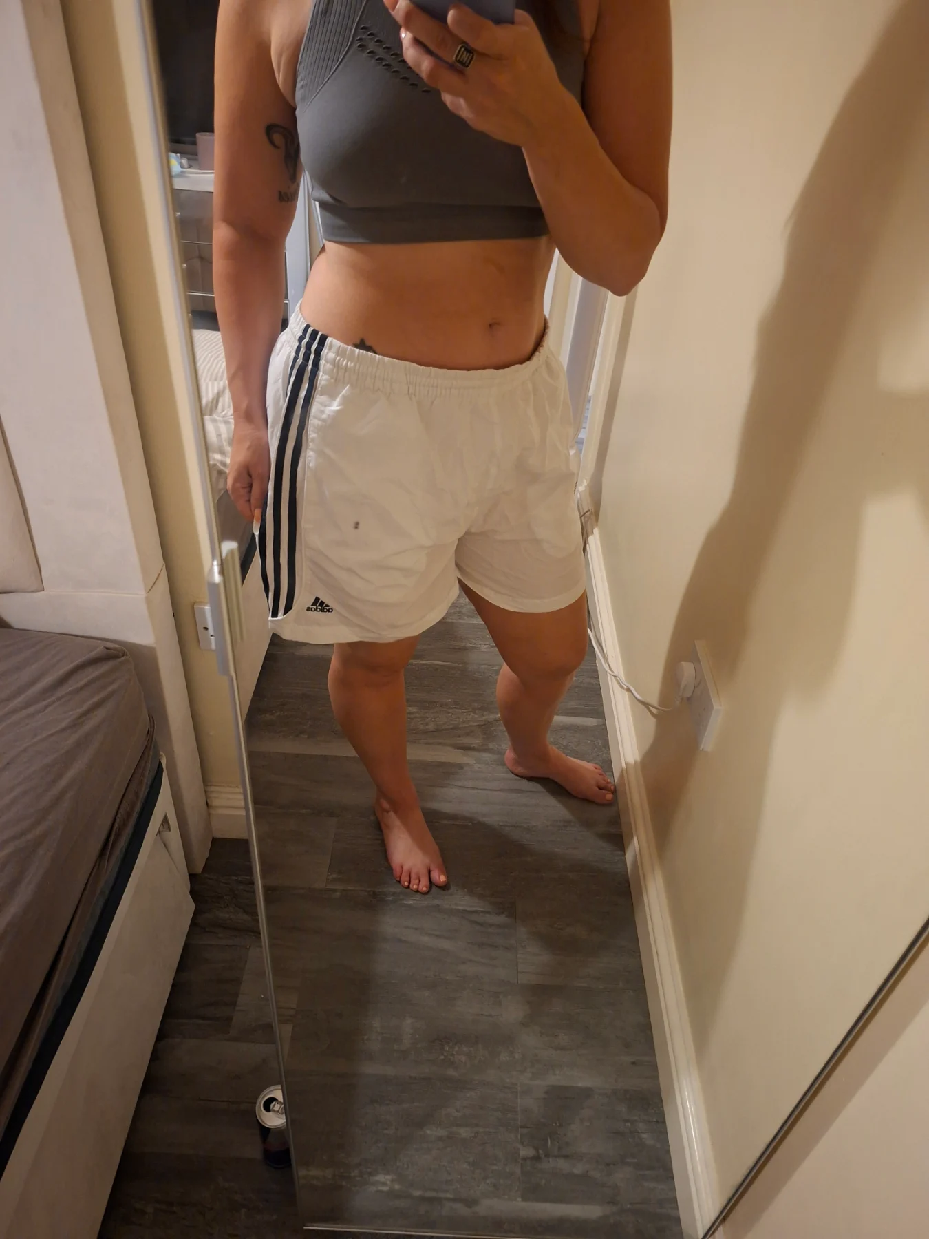 Long adidas shorts