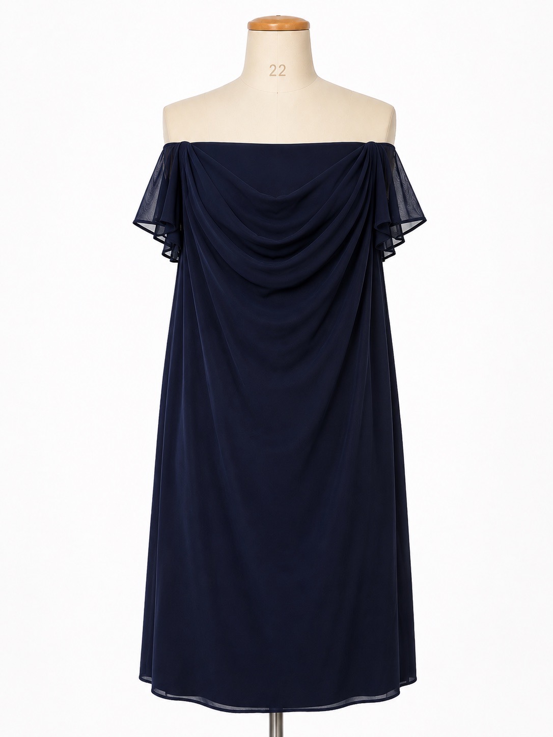 Quiz Women’s Navy Bardot Occasion Dress UK 22 BNWT Wedding Guest Party Dress