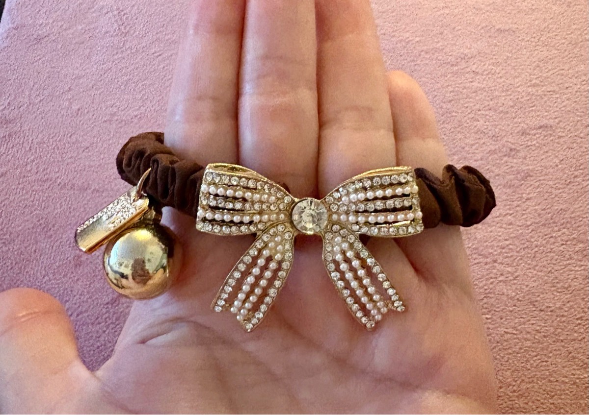 Set of 2 Rhinestone Scrunchies