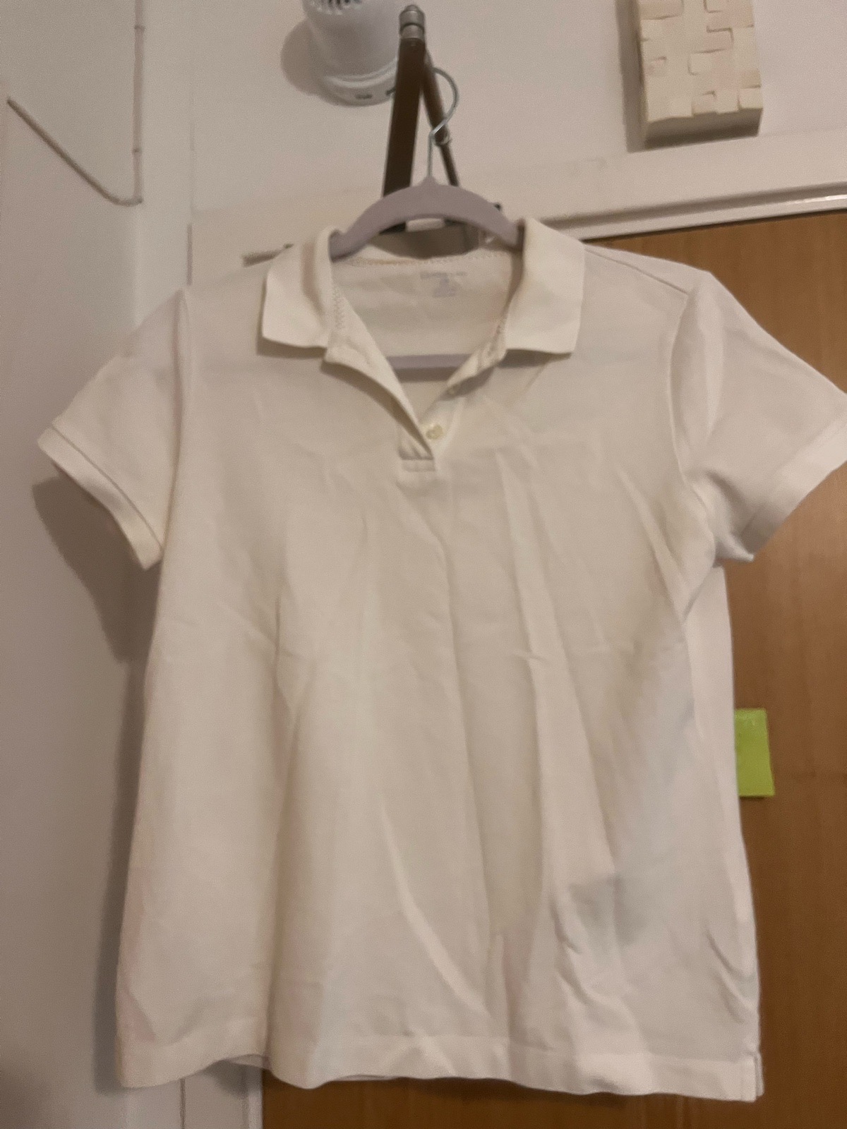 Ladies Lands’ End white polo shirt