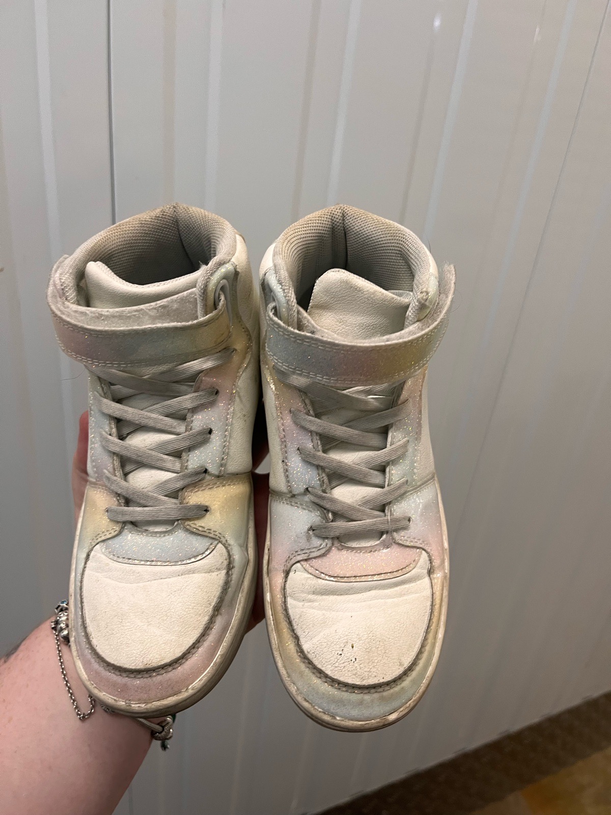 Girls high top trainers