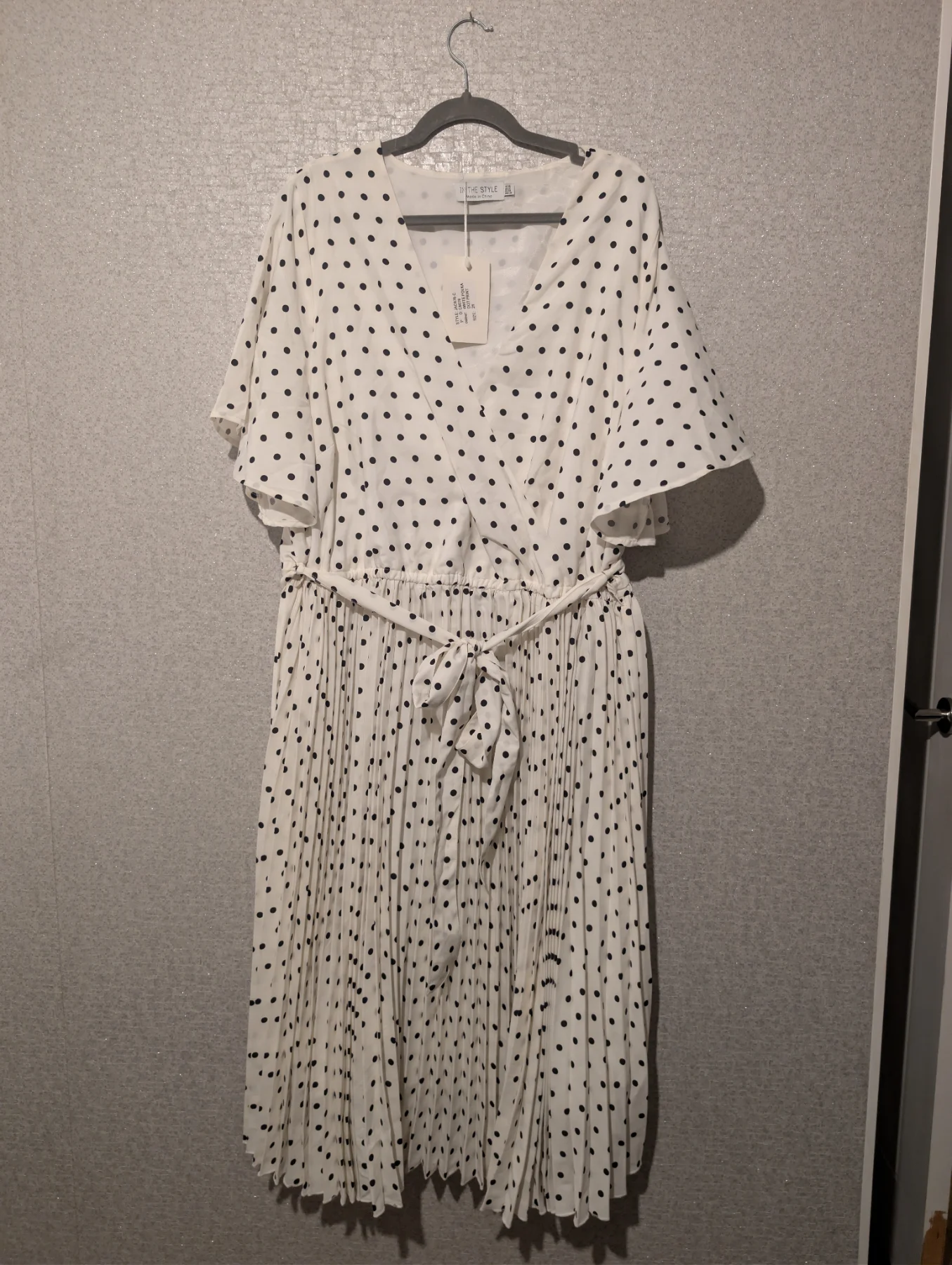In The Style polka dot midi dress