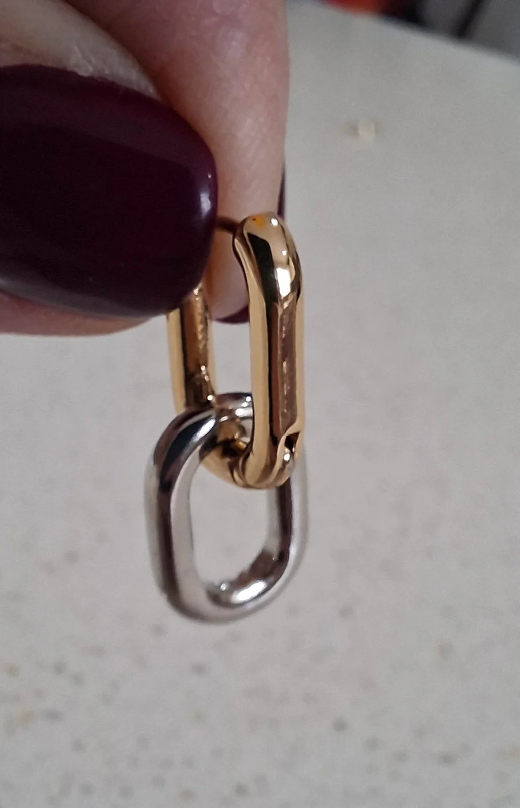 New Gold and Silver Stainless steel hoops