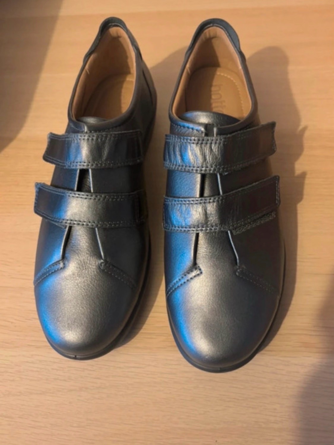 Hotter Leap Shoes Ladies Pewter Grey Walking Size 6.5 BNWOT Adjustable Straps